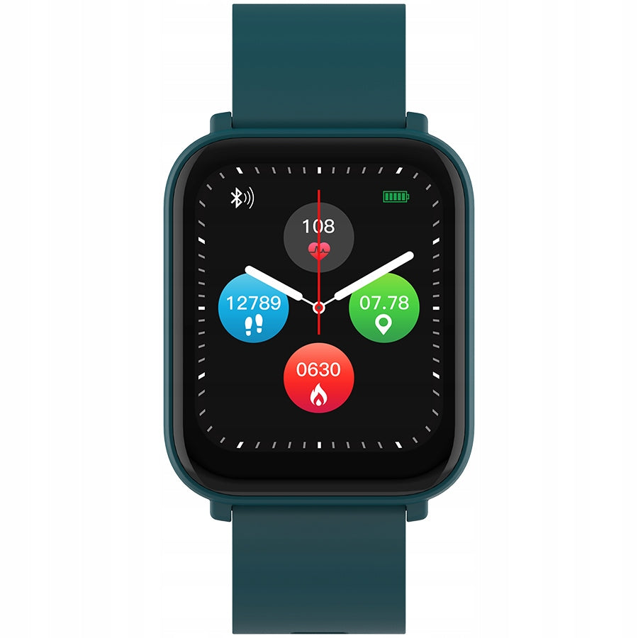 CANYON Smartwatch Easy SW 54 Green 1.7" GPS Heart Rate Monitor Smartwatch