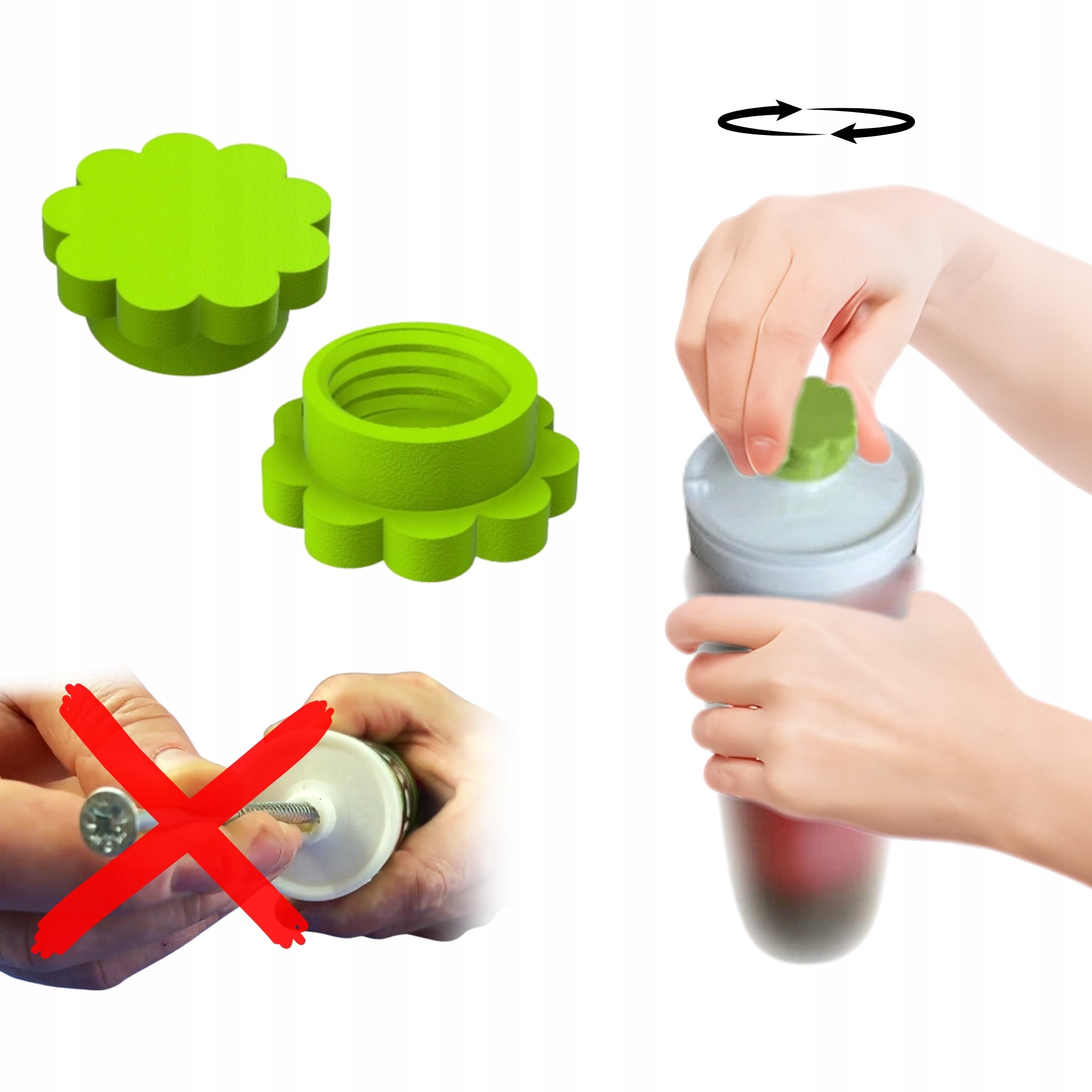 CAP FOR SILICONE GLUE ACRYLIC AGAINST DRYING