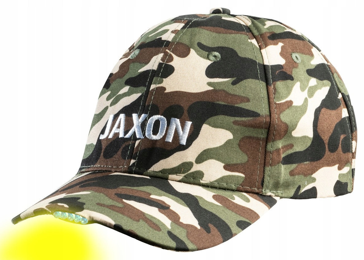 CAP WITH LED FLASHLIGHT IN VISOR JAXON CAMO #2