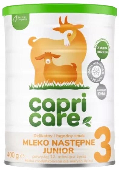 CAPRICARE 3 JUNIOR milk for children based on goat's milk 2x400 g Medical device no
