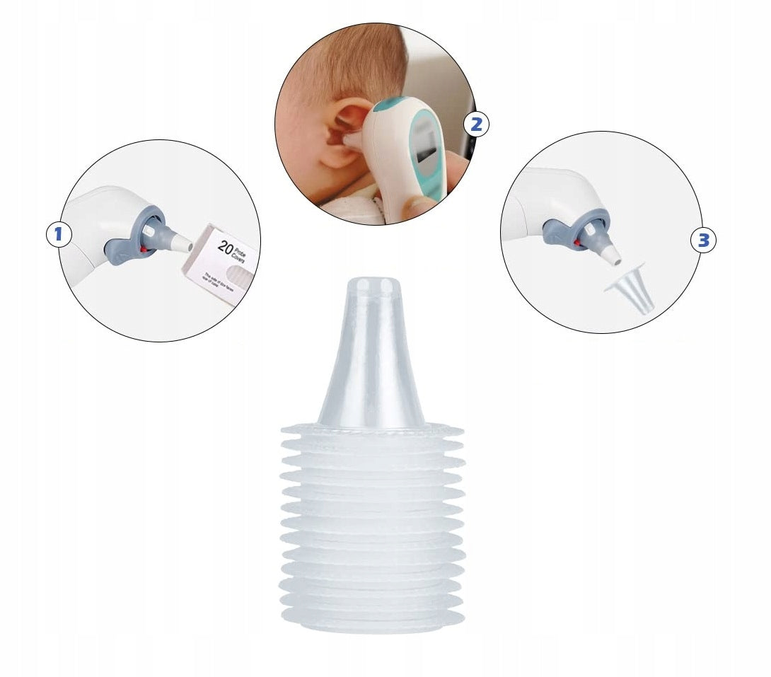 CAPS DISPOSABLE PROTECTIVE CAPS FOR EAR THERMOMETER BRAUN 100 PCS Packaging status original