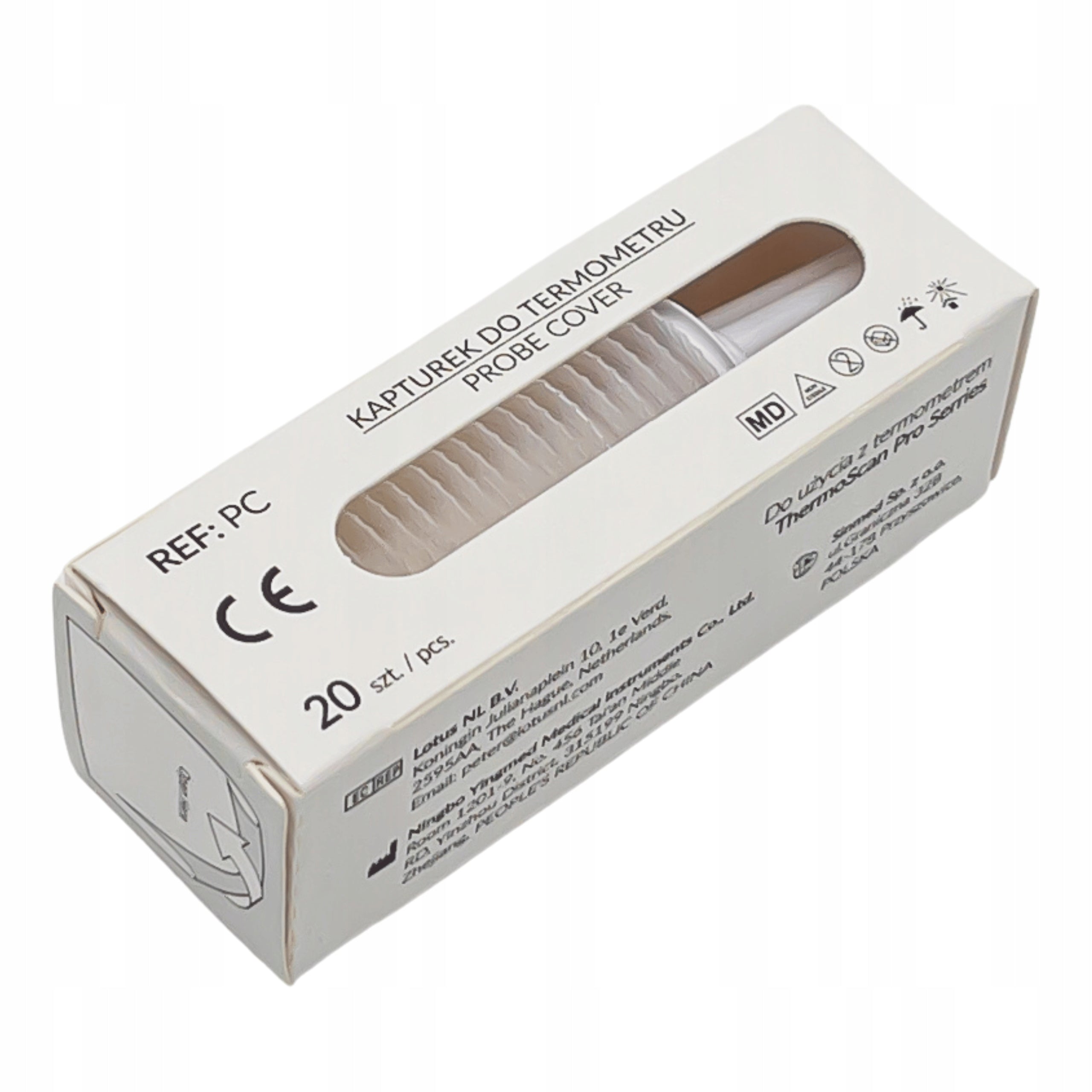 CAPS FOR THERMOMETER BRAUN THERMO SCAN PROSERRIES 20pcs. Medical device yes