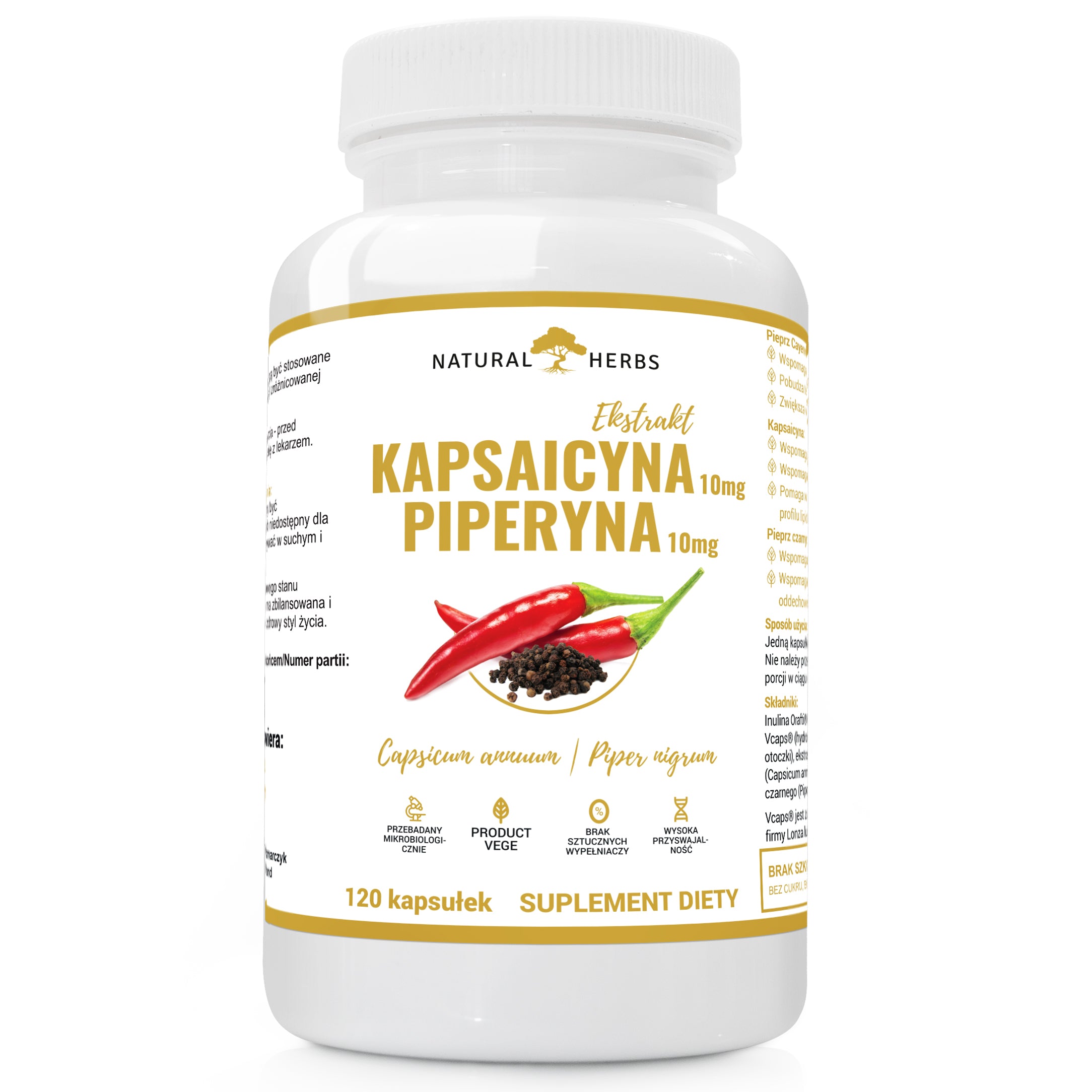 CAPSAICIN + PIPERINE SLIMMING EXTRACT BURNING Alto Pharma 120 kaps