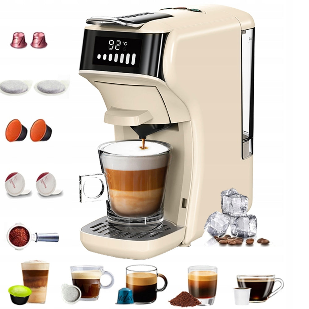 CAPSULE COFFEE MAKER FOR UNIVERSAL 20BAR PROGRAMMABLE ADJUSTABLE