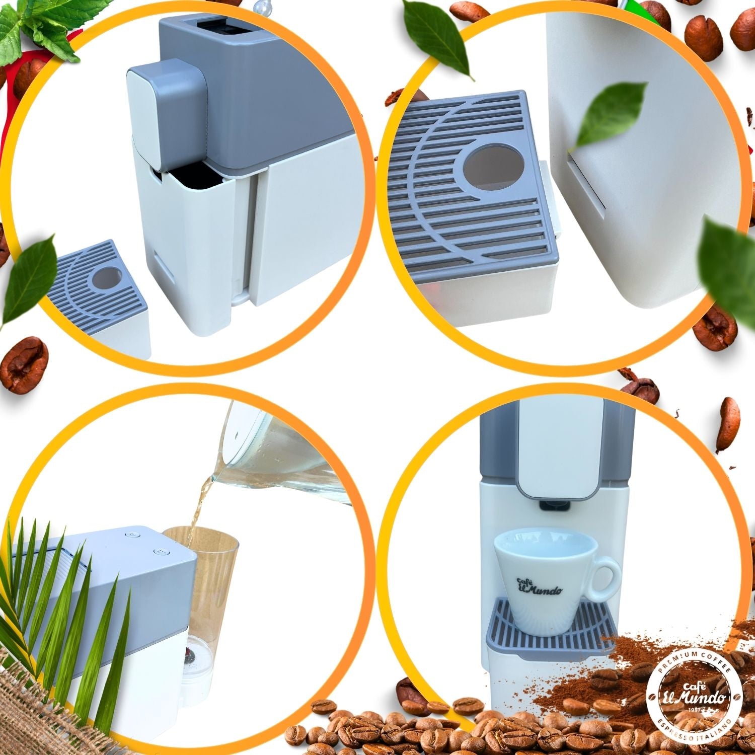 CAPSULE PRESSURIZER FOR CAPSULES NESPRESSO 19 BAR WHITE EAN (GTIN) 641094633141