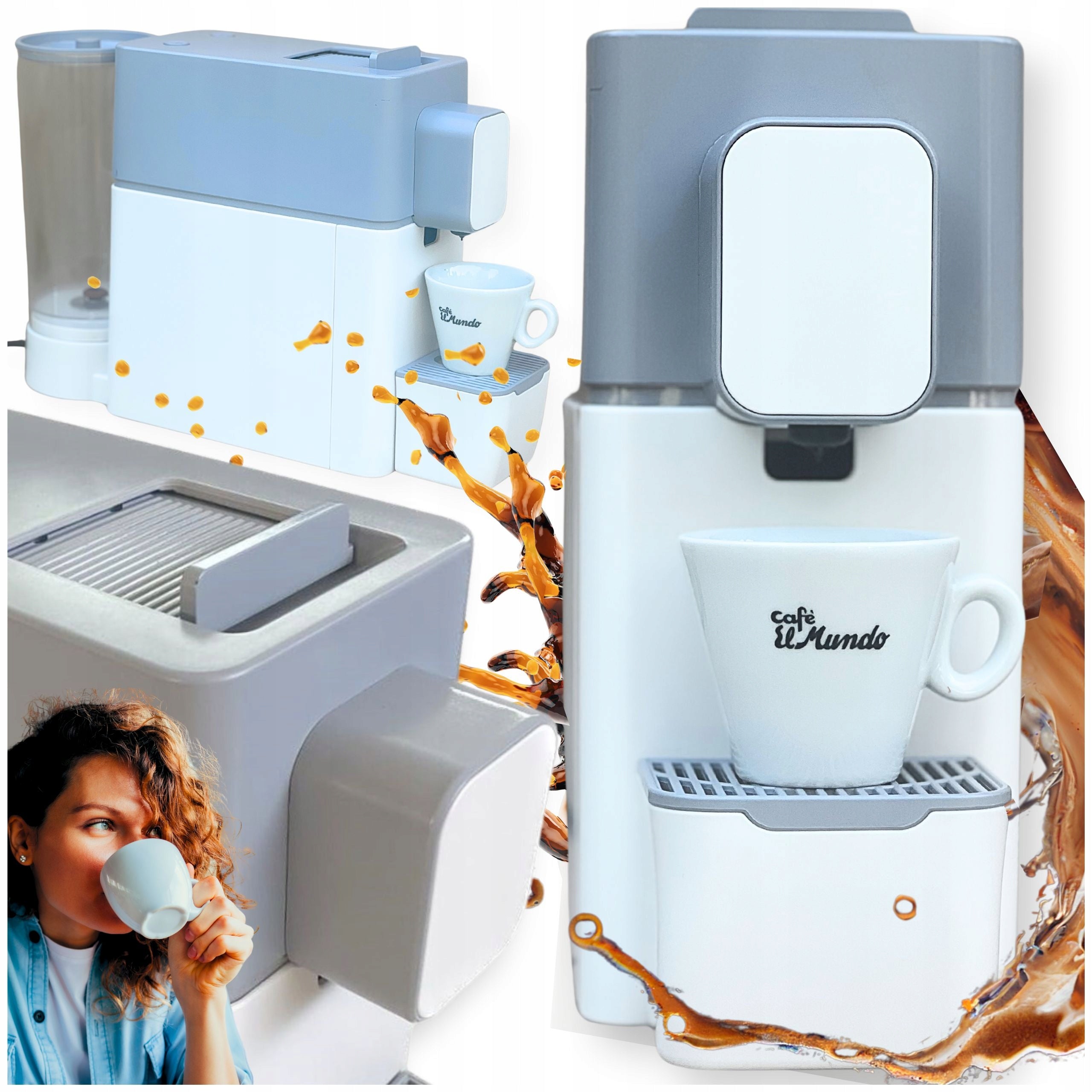 CAPSULE PRESSURIZER FOR CAPSULES NESPRESSO 19 BAR WHITE