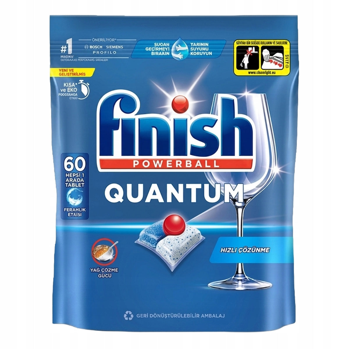 CAPSULES DISHWASHER TABLETS FINISH POWERBALL QUANTUM 60 PIECES Brand Reckitt Benckiser
