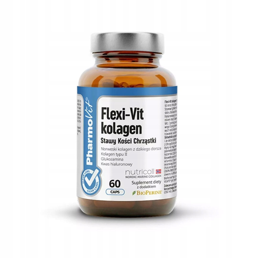 CAPSULES TO SUPPORT JOINTS, BONES AND CARTILAGE FLEXI-VIT COLLAGEN GLUTEN-FREE