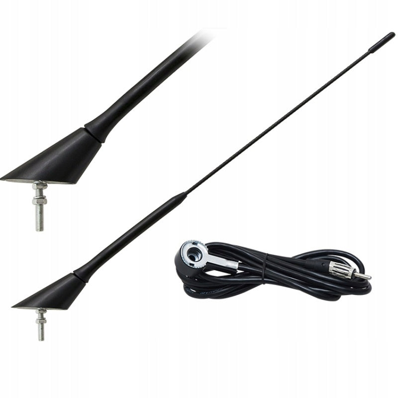 CAR ANTENNA ROOF MAST 45CM FM AM PLUG PL M5 CABLE 3,7M