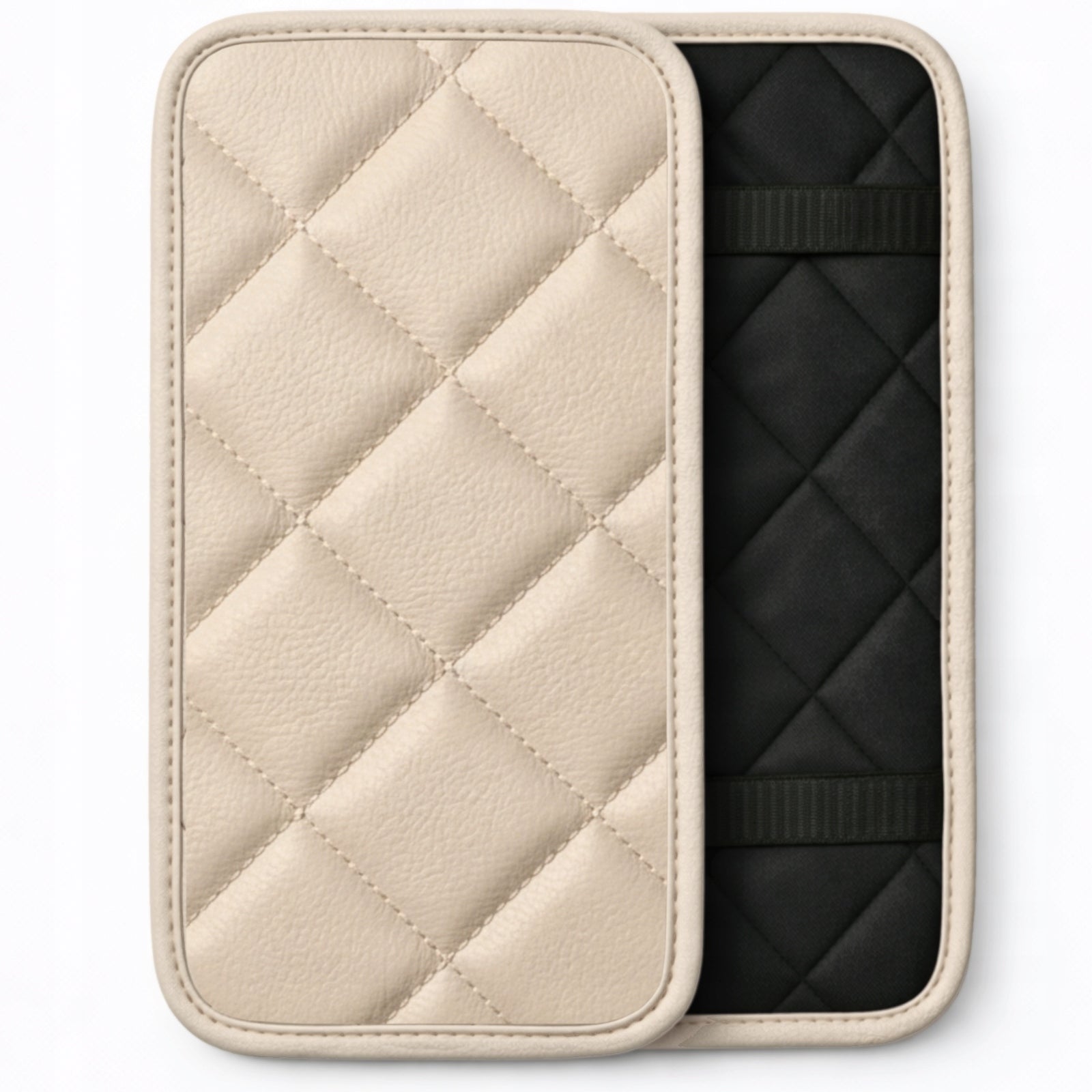 CAR ARMREST COVER CARS eco-leather beige 29x13