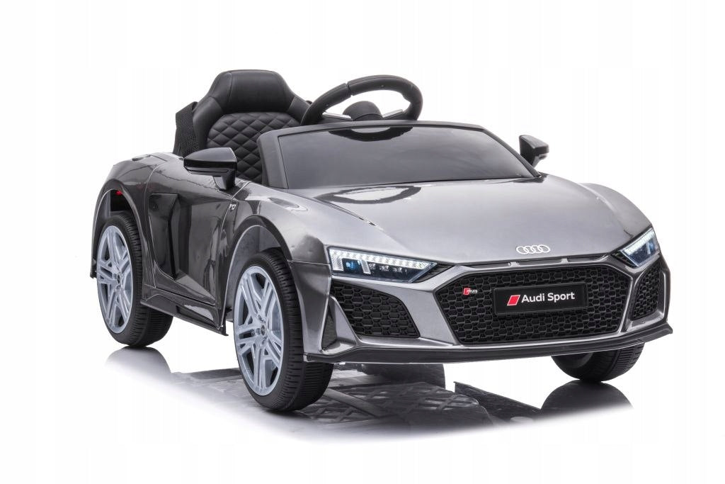 CAR BATTERY FOR CHILD AUDI R8 LIFT A300 REMOTE CONTROL LEATHER EVA LED MP3 Packaging status original