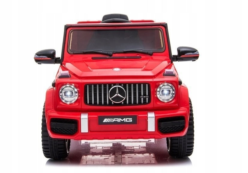 CAR BATTERY FOR CHILD MERCEDES G63 AMG PAINT PILOT WHEEL EVA LEATHER Packaging status original