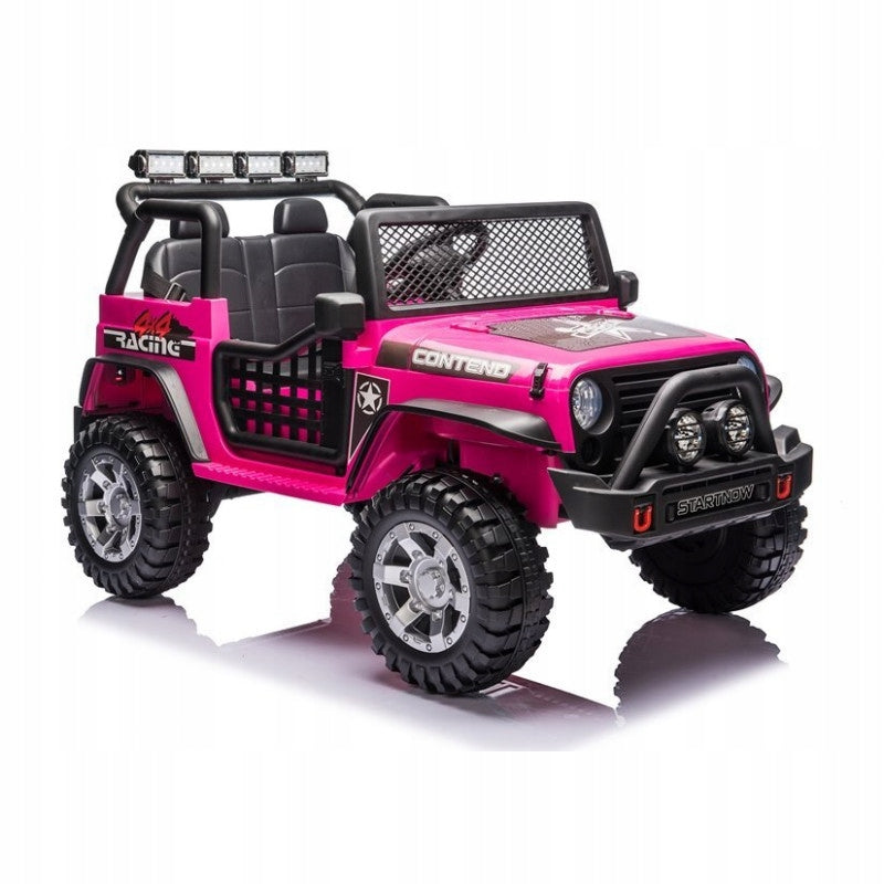 CAR BATTERY OPERATED LARGE JEEP FOR CHILDREN 4x4 Soft EVA Wheels Leather Manufacturer code 7509