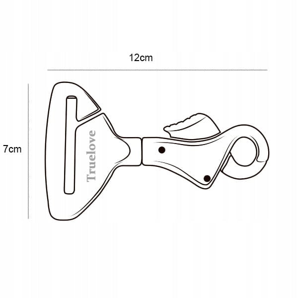 CAR BELT HOLDER SAFE, STURDY BELT Truelove STEEL Size multipurpose