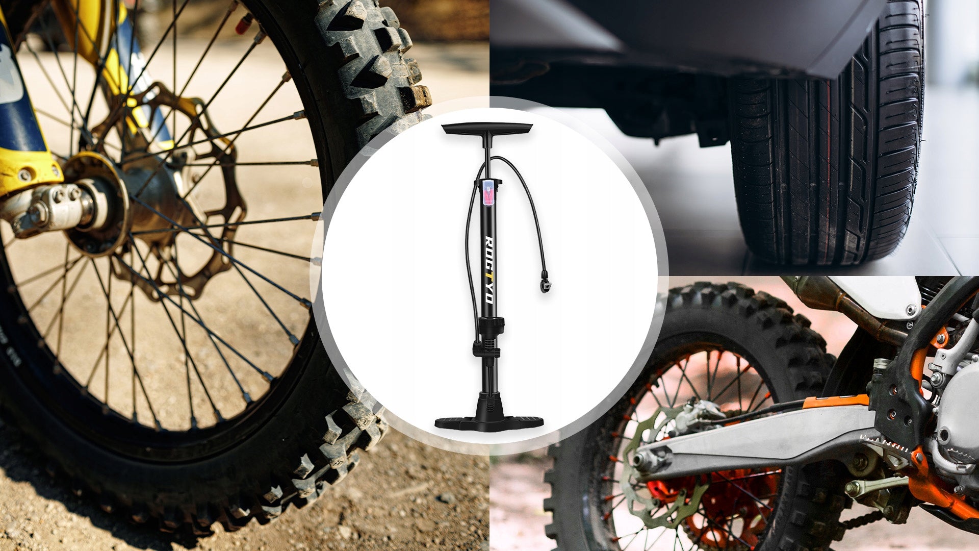 CAR BICYCLE PUMP WITH PRESSURE GAUGE FOR BICYCLE BALLS MANUAL PUMP 3IN1 Weight 1 g
