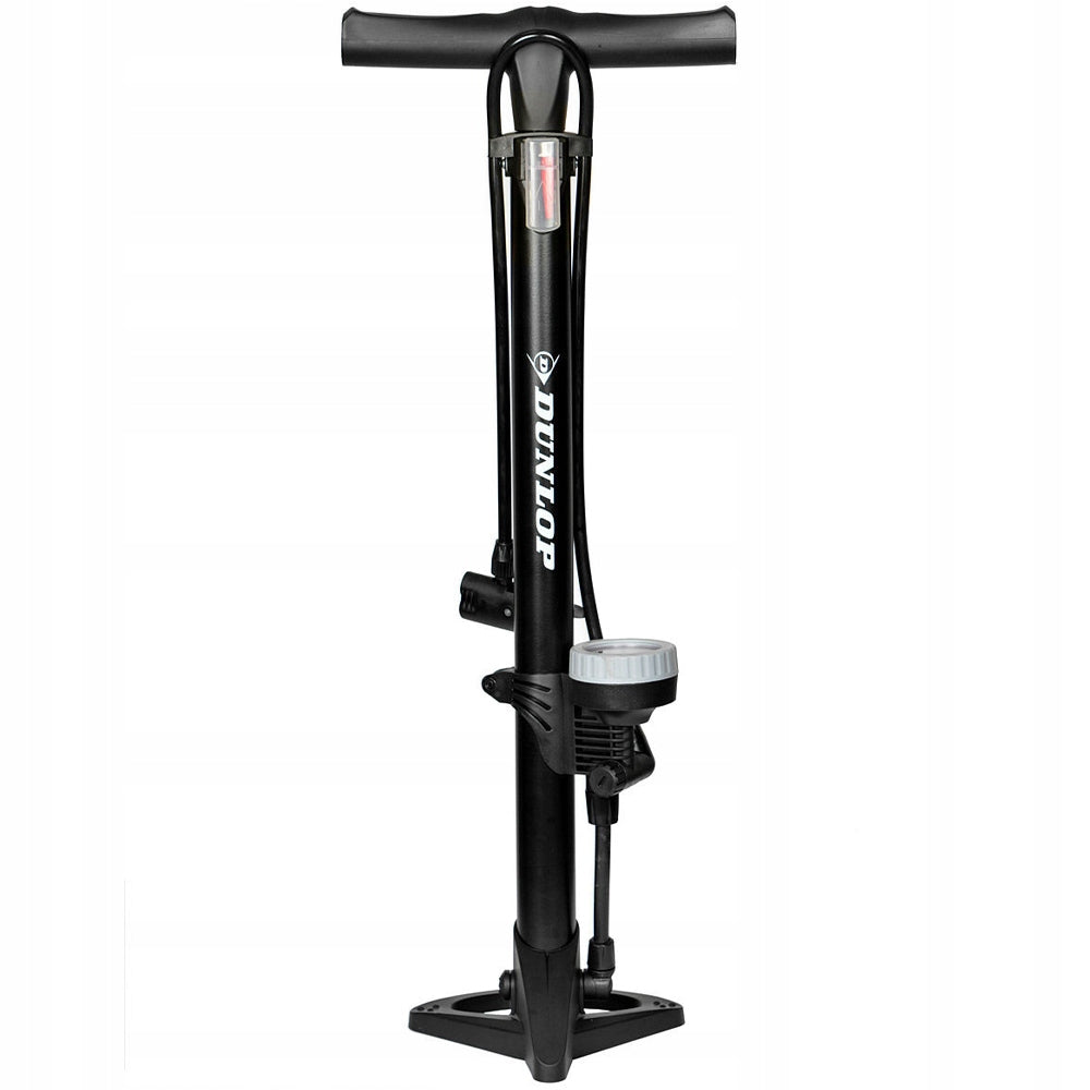 CAR BICYCLE PUMP WITH PRESSURE GAUGE FOR BICYCLE FLOOR MANUAL DUNLOP Packaging status original