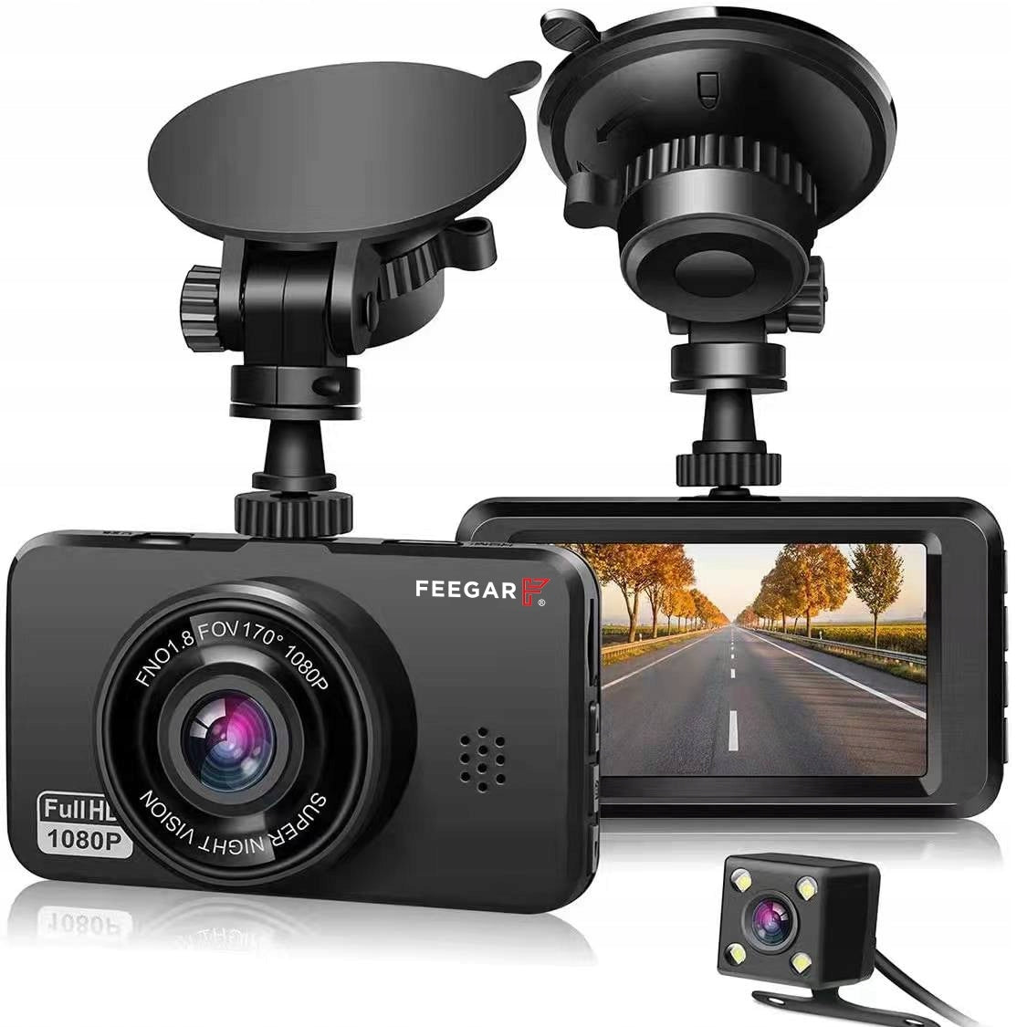 CAR CAMERA CAR VIDEO RECORDER Feegar HDR Reversing Camera