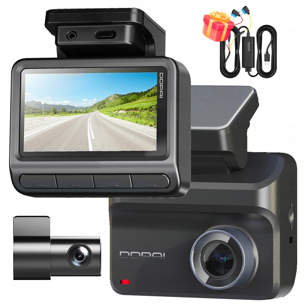 CAR CAMERA DDPAI VIDEO RECORDER Z50 Pro 4K + REAR + HARDWIRE KIT