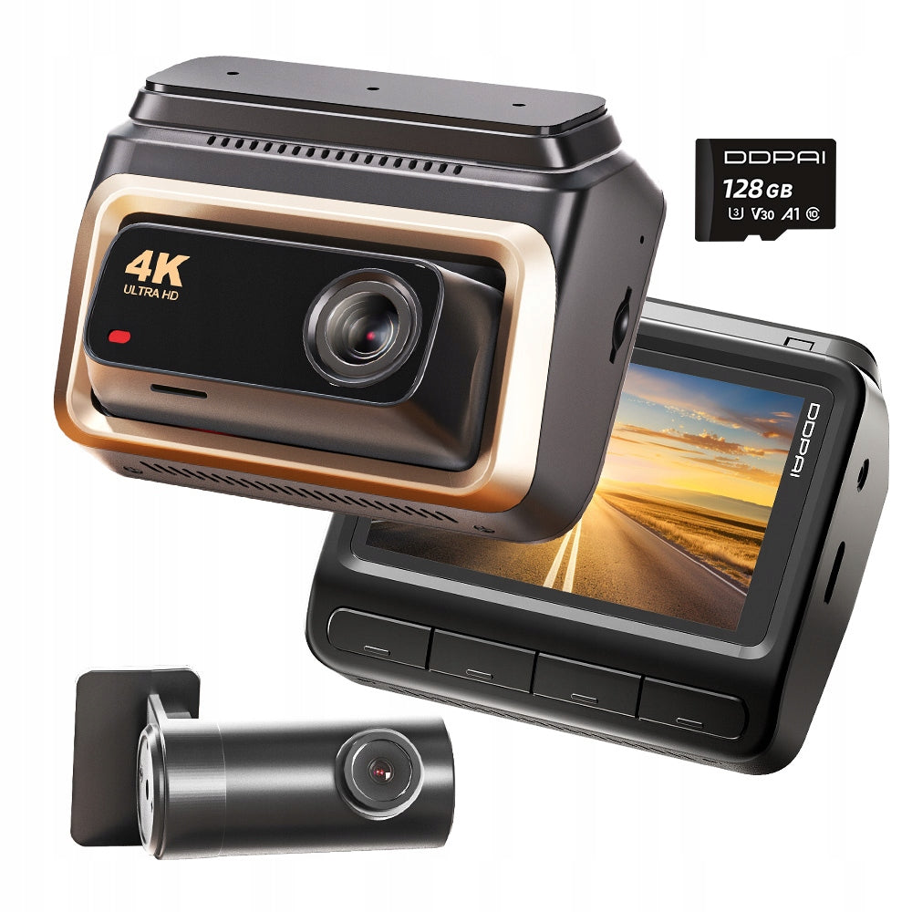 CAR CAMERA DDPAI VIDEO RECORDER Z60 Pro 4K HDR GPS + REAR +128GB
