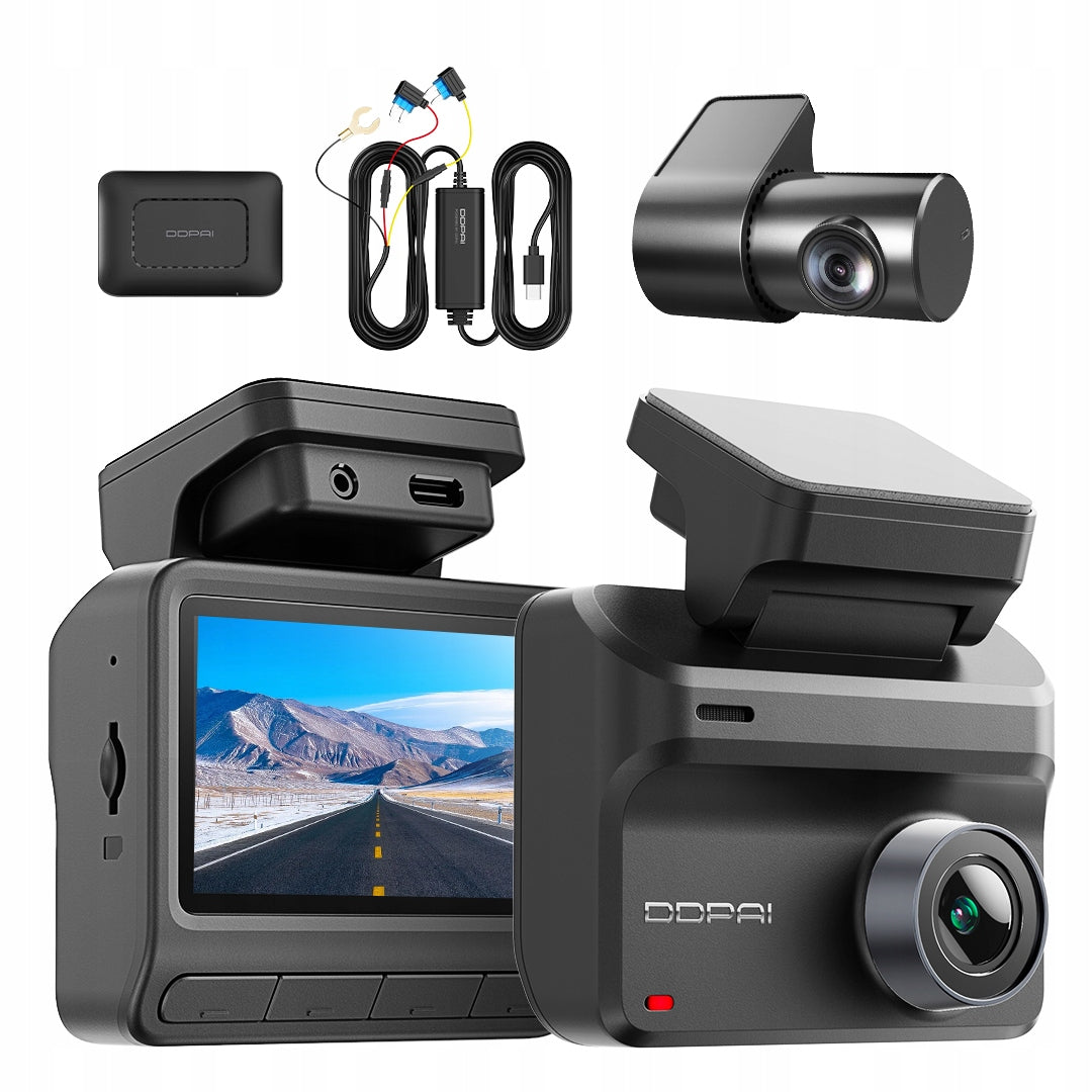 CAR CAMERA DDPAI Z50 Pro VIDEO RECORDER 4K + REAR +HARDWIRE KIT