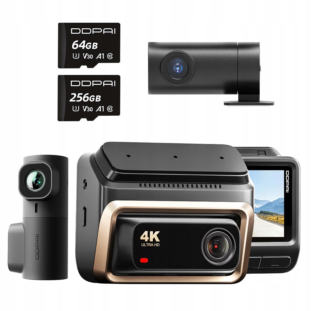 CAR CAMERA DDPAI Z60 Pro VIDEO RECORDER 4K HDR GPS +MINI2X +REAR
