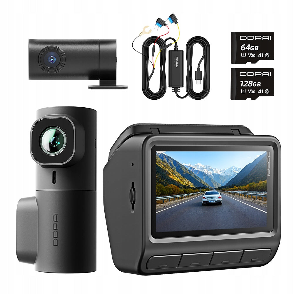 CAR CAMERA DDPAI Z60 Pro VIDEO RECORDER 4K HDR GPS +MINI2X +REAR