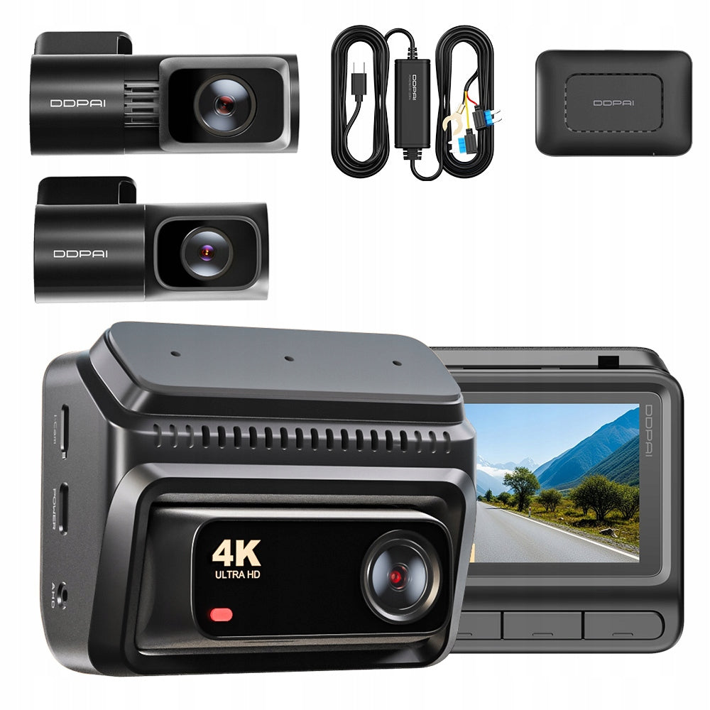 CAR CAMERA DDPAI Z60T 4K HDR FRONT REAR INTERIOR + 4G MODULE
