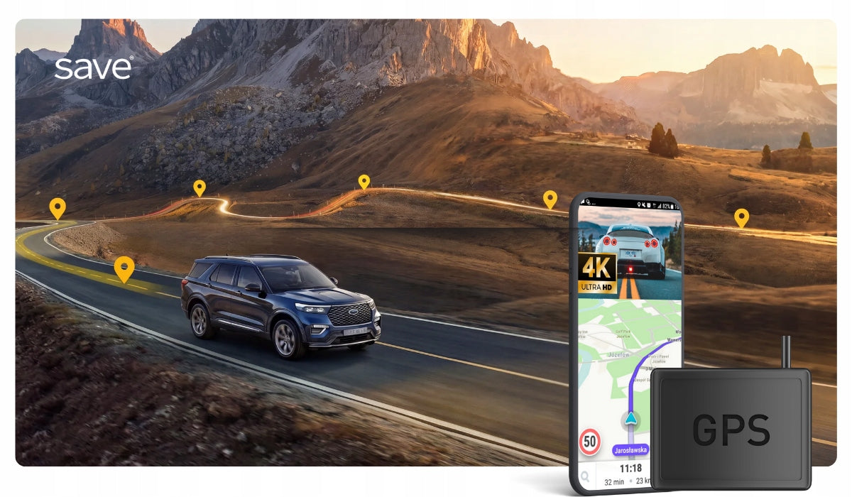 CAR CAMERA VIDEO RECORDER 4K GPS WIFI REVERSING CAMERA MENU PL Packaging status original