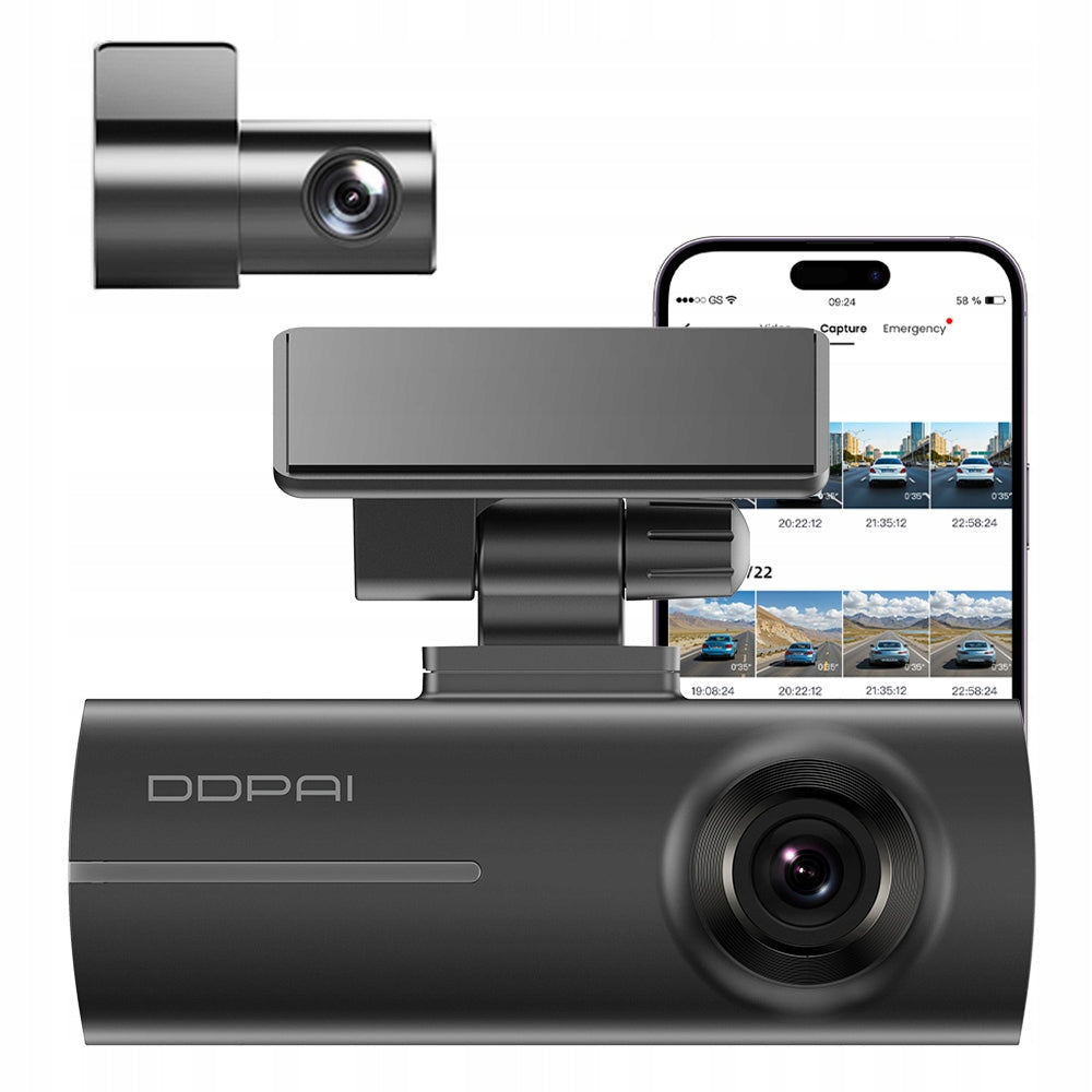 CAR CAMERA VIDEO RECORDER DDPAI N1 Dual 1296P WIFI + REAR WITH APP