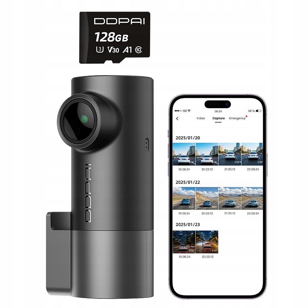 CAR CAMERA VIDEO RECORDER DDPAI Pictrey M2 2K QHD WDR WiFi+ 128GB