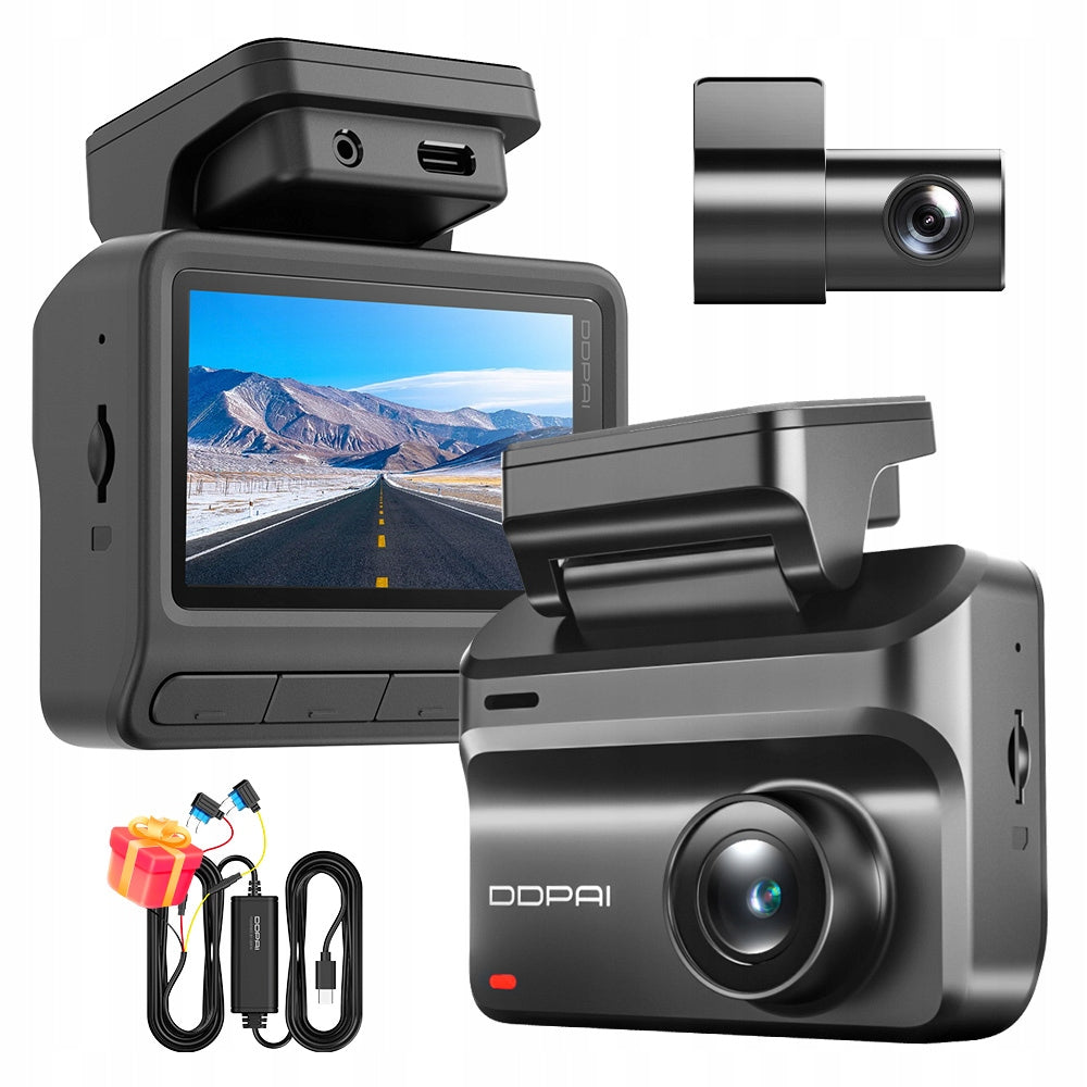 CAR CAMERA VIDEO RECORDER DDPAI Z50 Pro 4K + REAR + HARDWIRE KIT