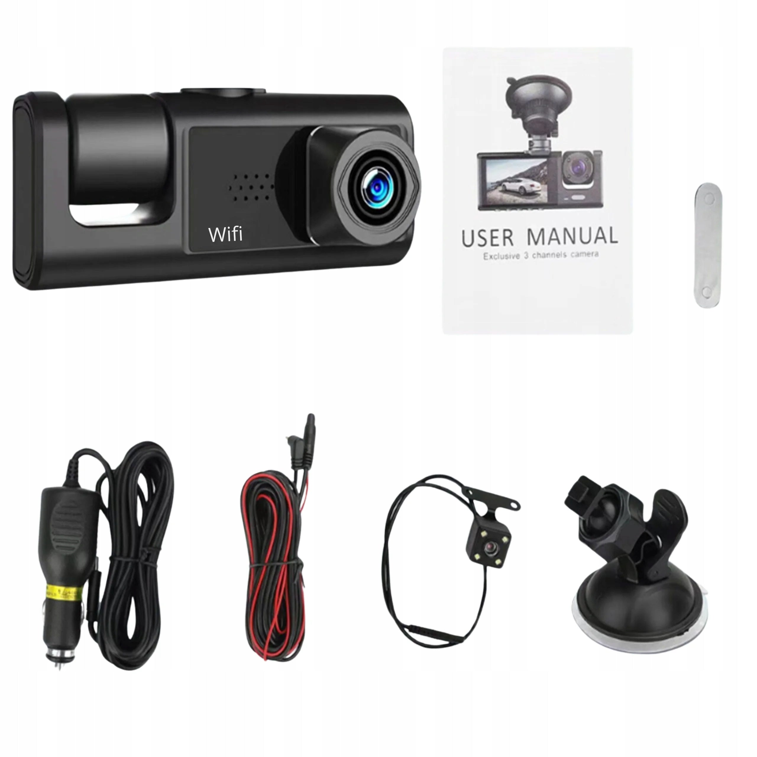 CAR CAMERA VIDEO RECORDER + REVERSING CAMERA WIFI taxi Manufacturer code TM-2393