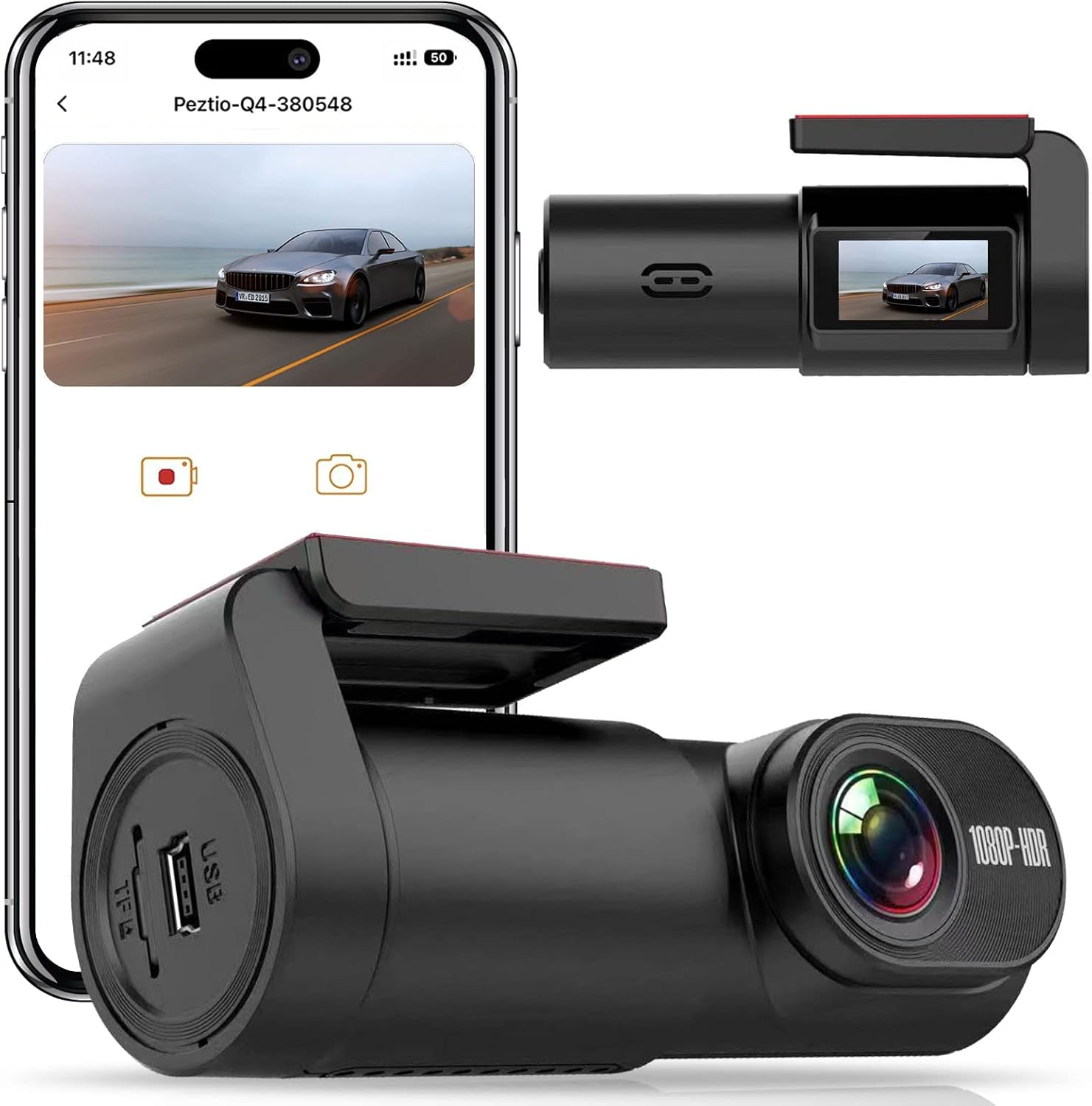 CAR CAMERA WIFI VIDEO RECORDER 170° DRIVING RECORDER CAMERA