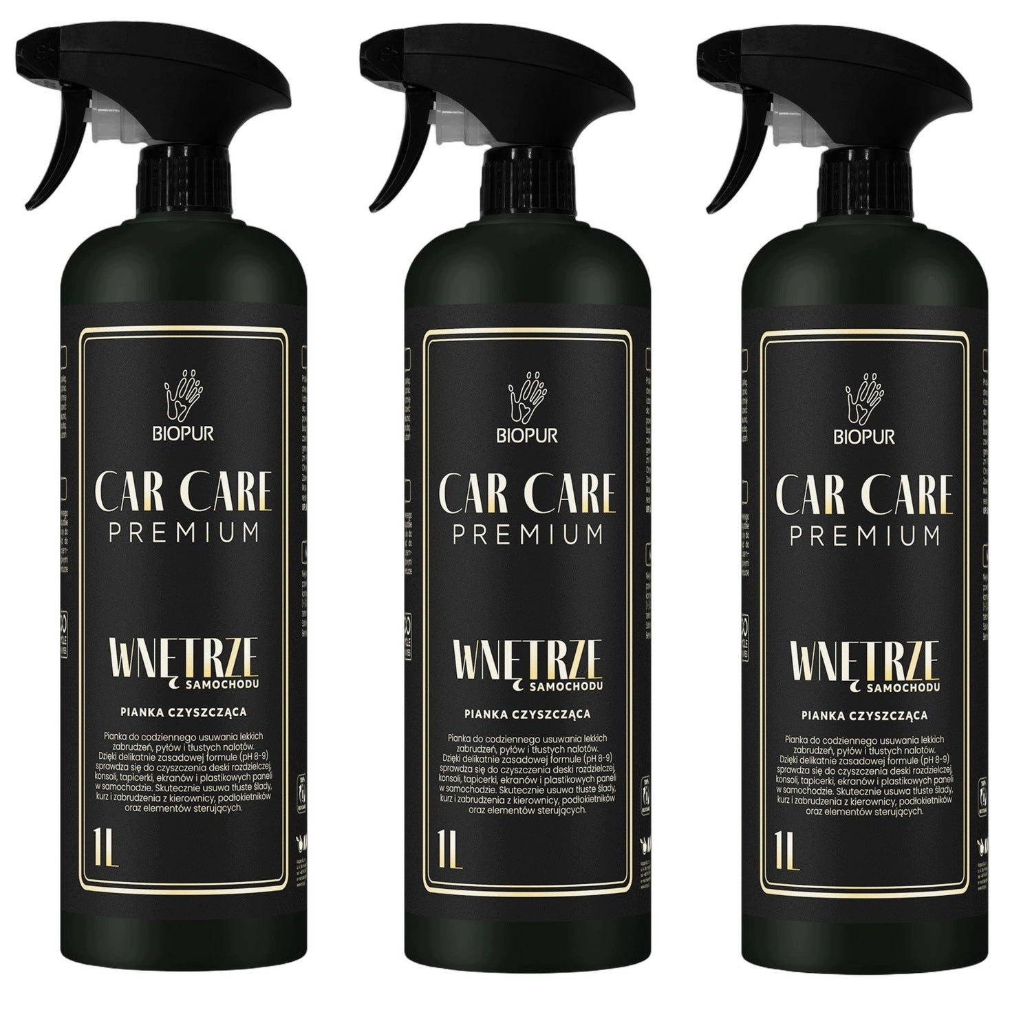 CAR CARE INTERIOR Car cleaning foam for board upholstery 1L x3