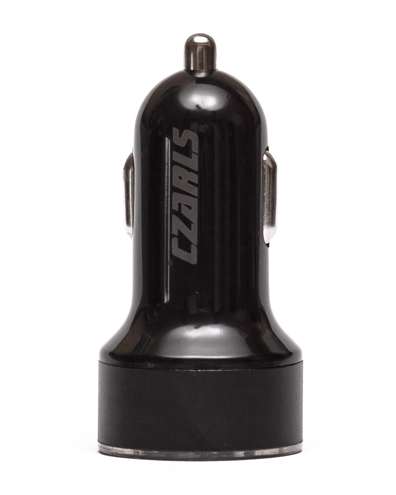 CAR CHARGER 2 x USB QC 3.0 LED Voltmeter LED Backlight Color black