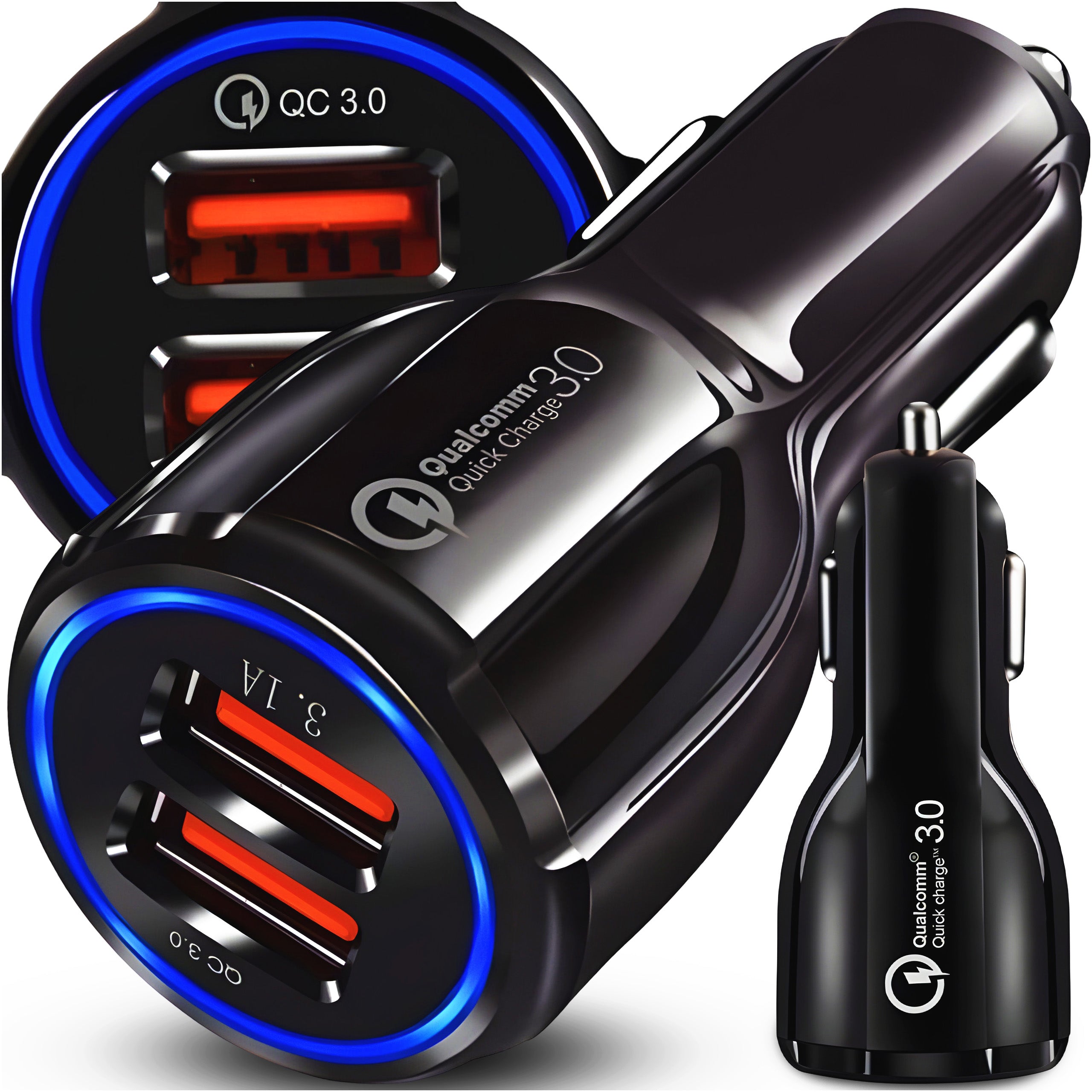 CAR CHARGER 2X USB FAST STRONG FOR CIGARETTE LIGHTER CAR SOCKET 3.1A