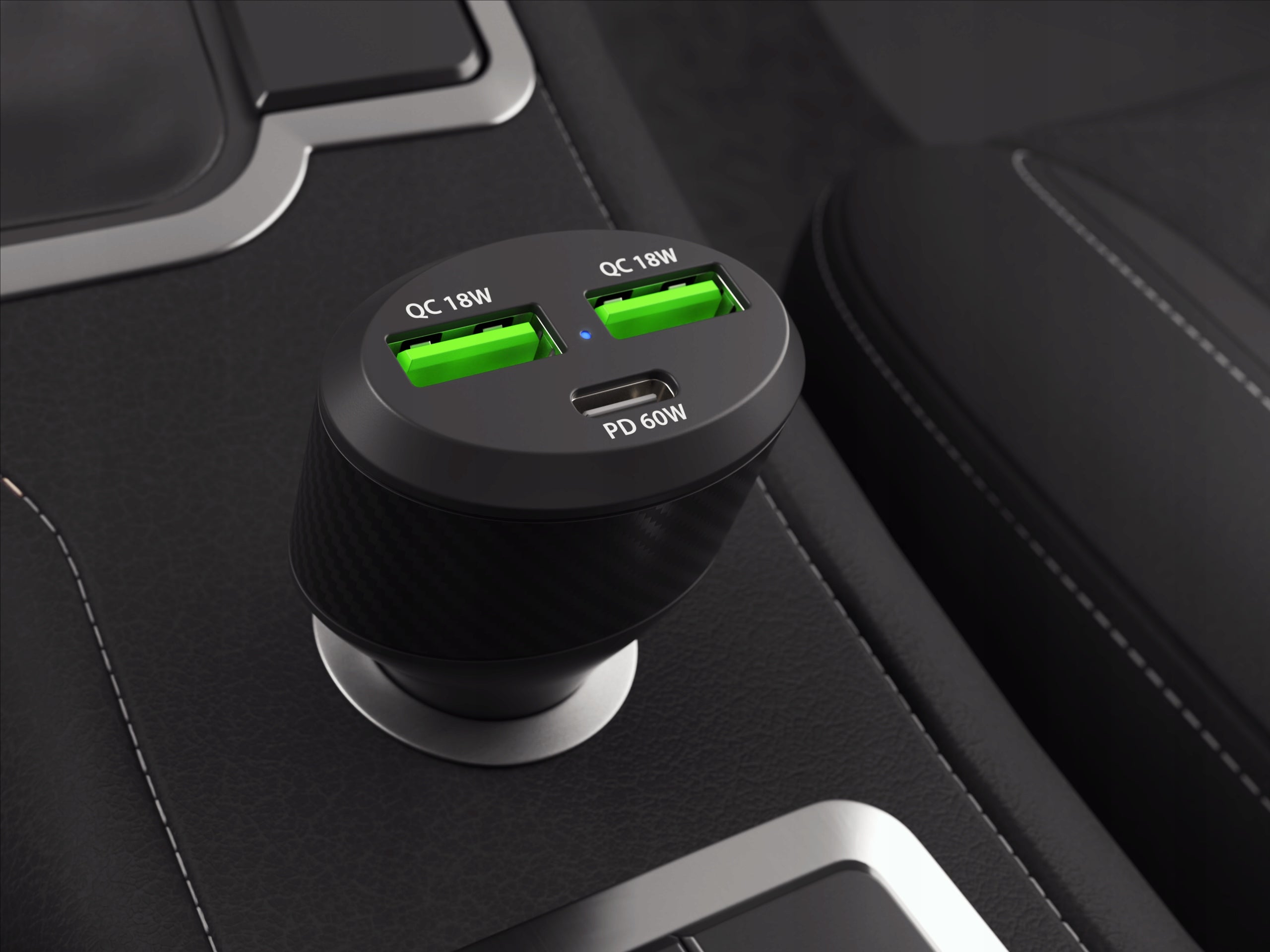 CAR CHARGER 2xUSB 1xUSB-C PD 84W QC 3.0 Manufacturer code NUC-1981