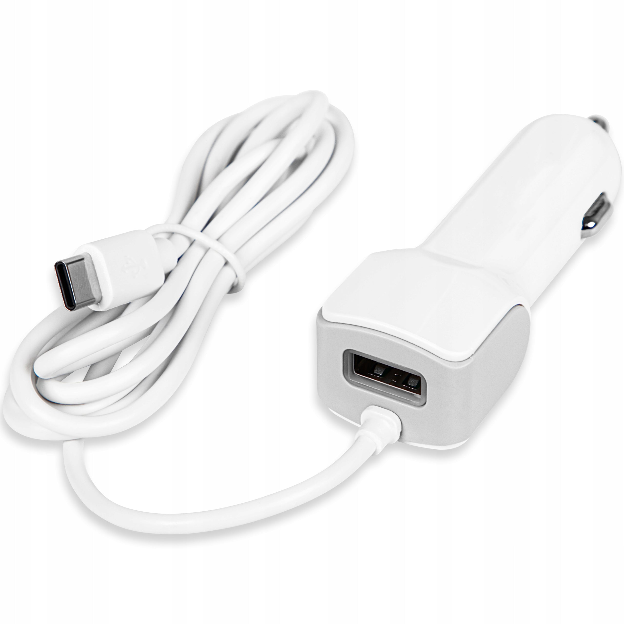 CAR CHARGER CABLE USB-C PLUG USB SOCKET 115CM 12-24V DC