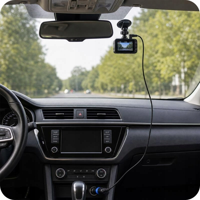 CAR CHARGER FOR CAR CAMERA NAVIGATION MINI USB 12-24V Manufacturer code Ładowarka do wideorejestratora nawigacji