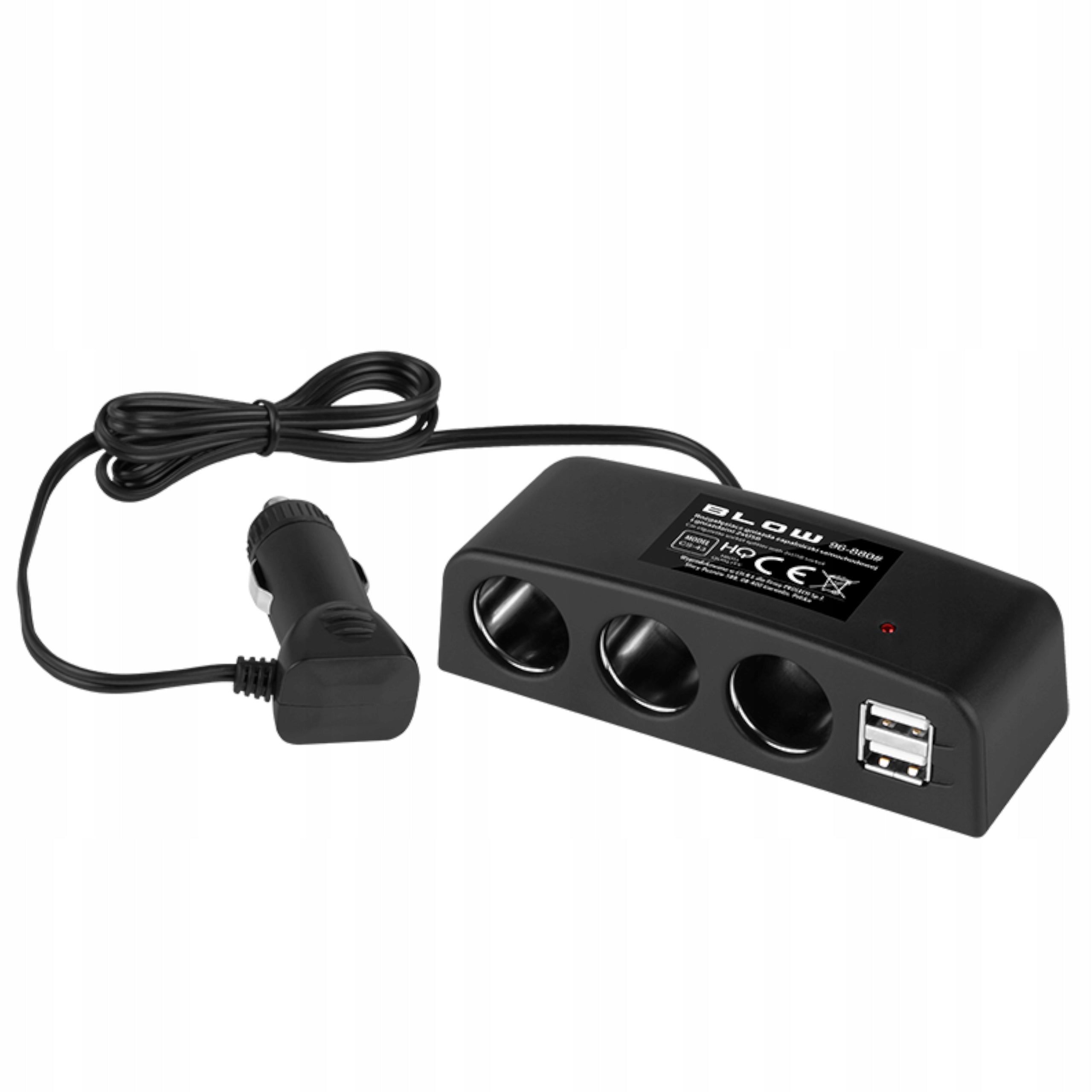 CAR CIGARETTE LIGHTER SPLITTER 3xG SOCKETS 2xUSB 24V 12V Packaging status original