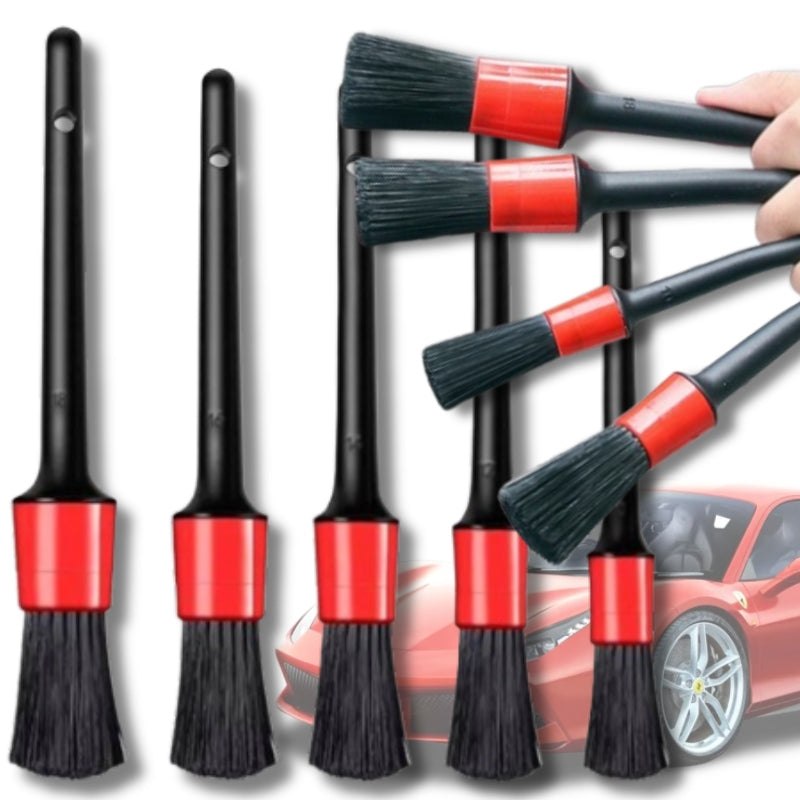 CAR CLEANING BRUSHES DETAILING FOR CAR INTERIOR COCKPIT BRUSHES 5X Manufacturer no brand