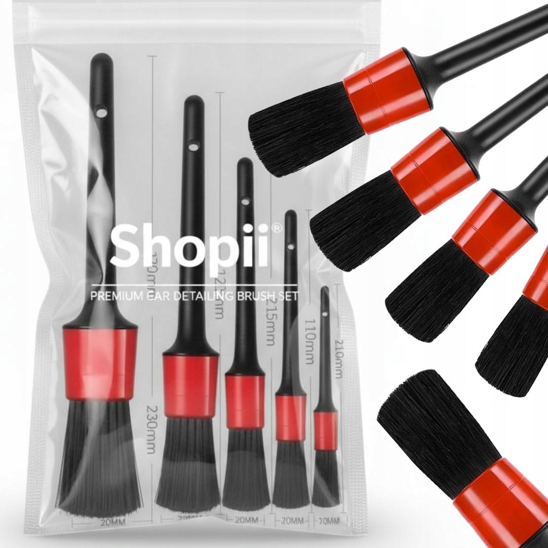 CAR CLEANING BRUSHES DETAILING FOR CAR INTERIOR COCKPIT BRUSHES 5X