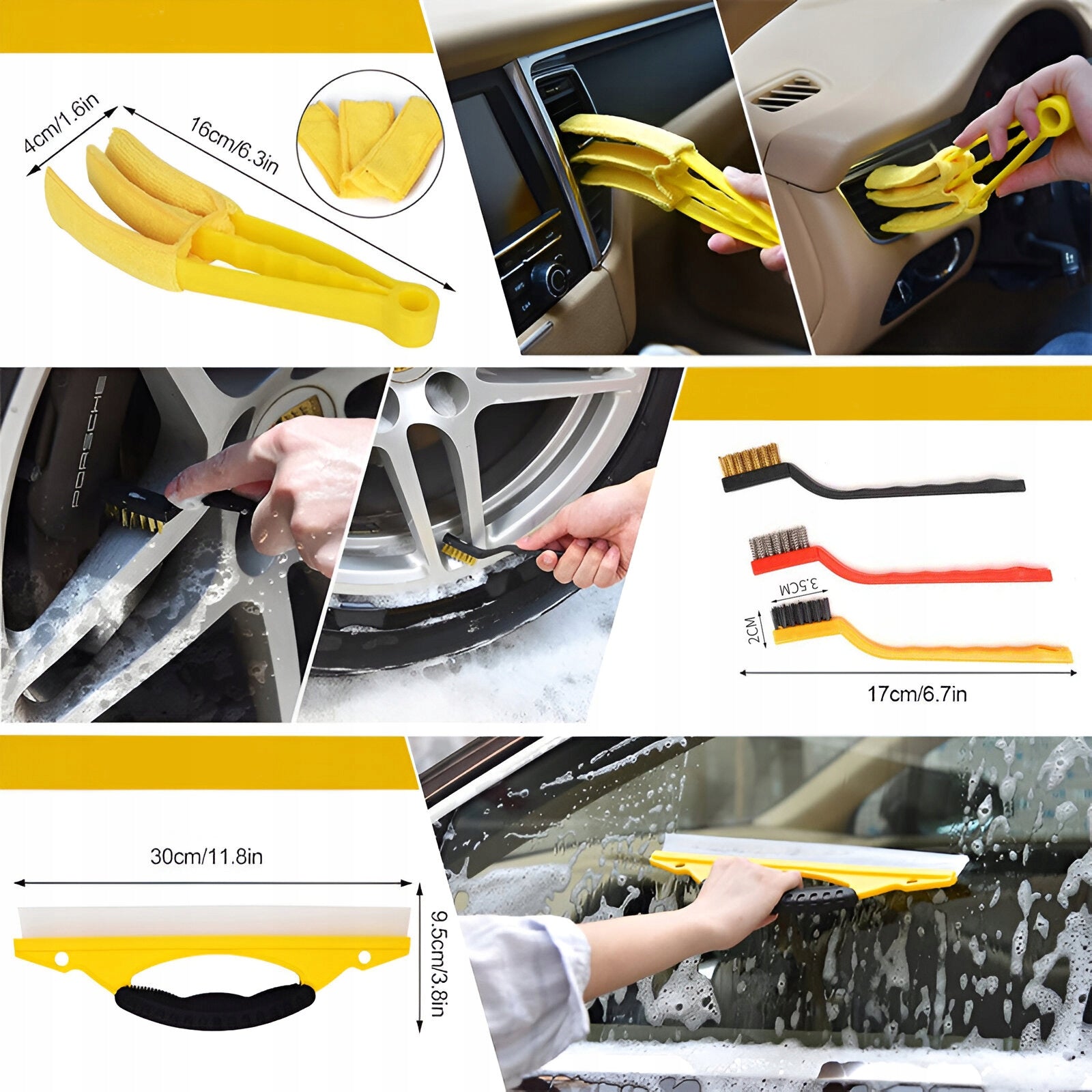 CAR CLEANING DETAILING KIT BRUSH BRUSHES 22 EL Manufacturer code MD0084