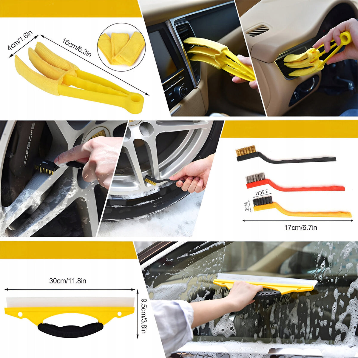 CAR CLEANING DETAILING KIT BRUSH BRUSHES 22 EL Manufacturer code MD0084