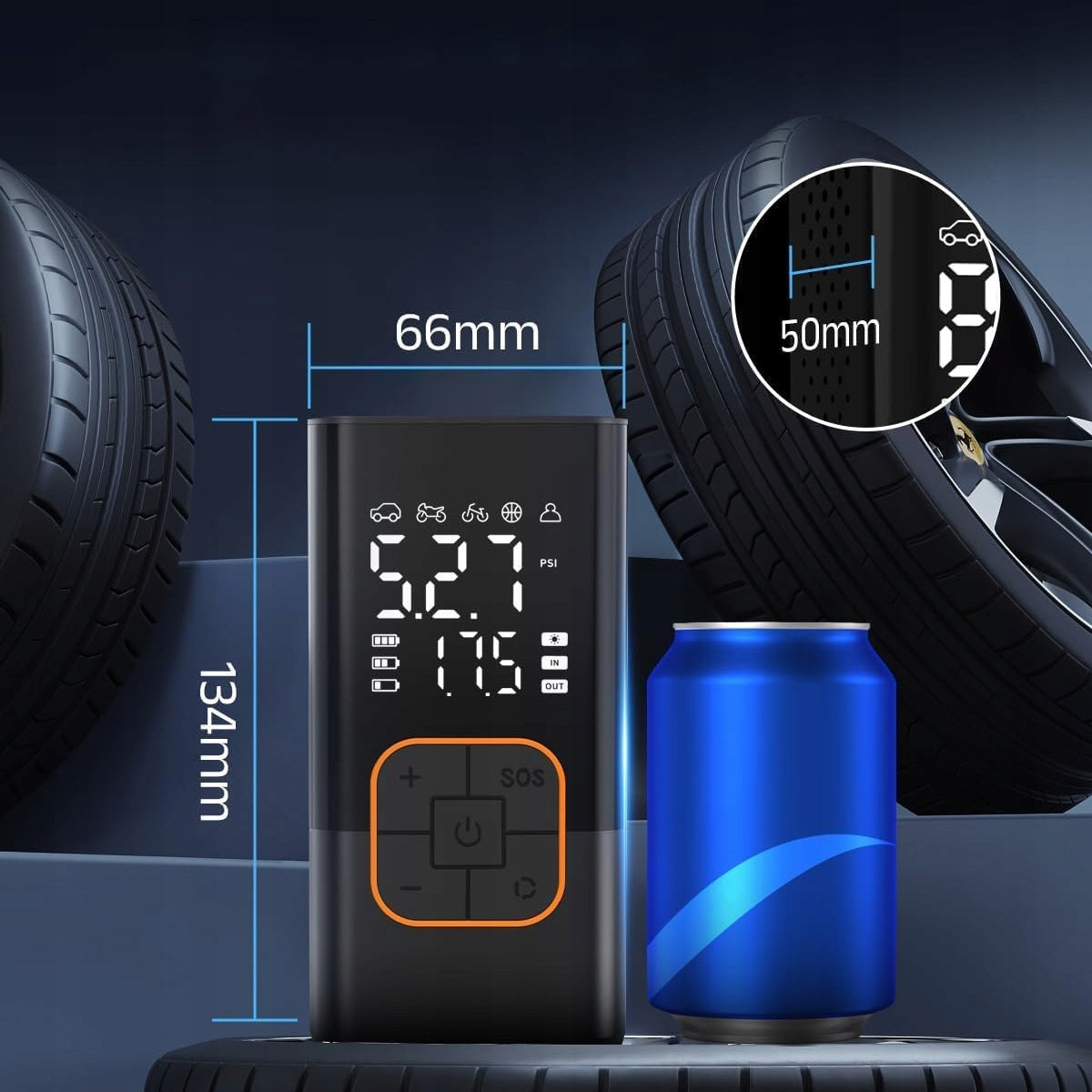 CAR COMPRESSOR BICYCLE PUMP + USB-C BATTERY POWERBANK Brand no brand