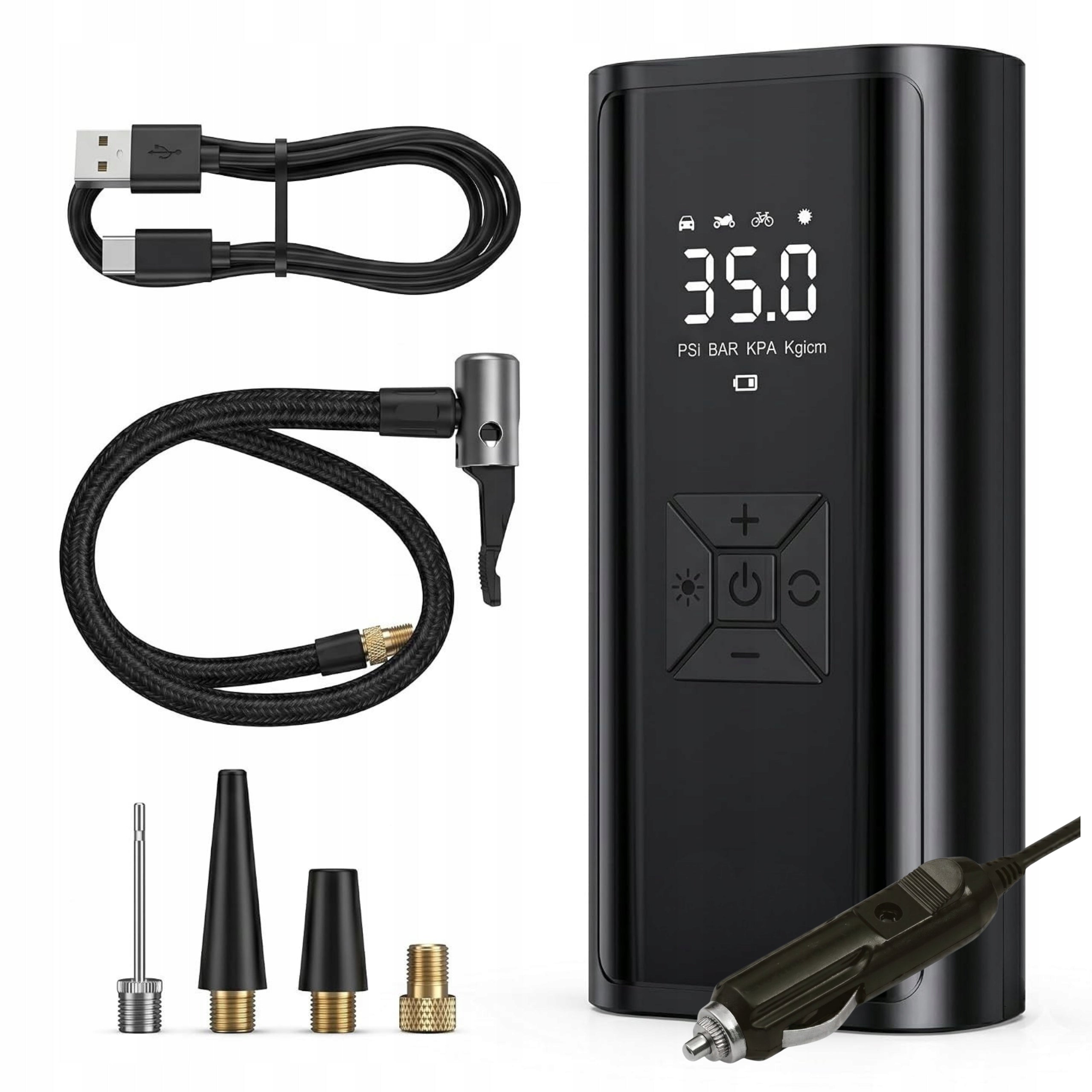 CAR COMPRESSOR WIRELESS PUMP LED FLASHLIGHT 6500mAh 150 PSI