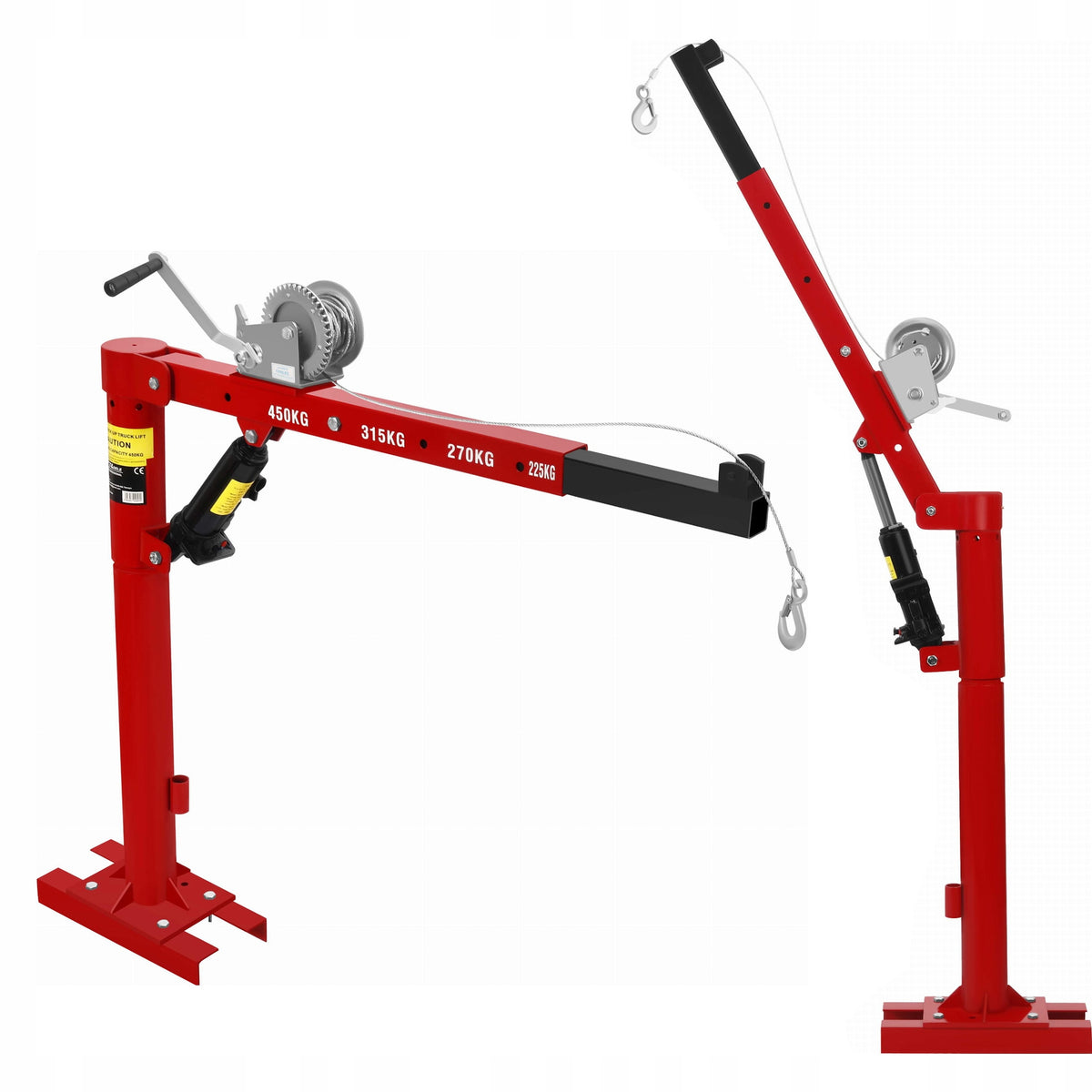 CAR CRANE HDS ROTARY LIFT WITH WINCH 450KG PER CAR