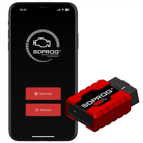 CAR DIAGNOSTICS SOFTWARE +INTERFACE SDPROG OBD PRO Android iOS Brand SDPROG