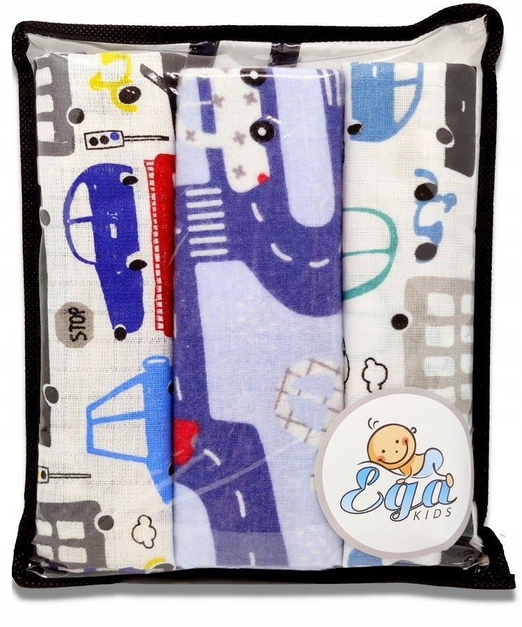 CAR DIAPERS TETRA FLANNEL MUSLIN