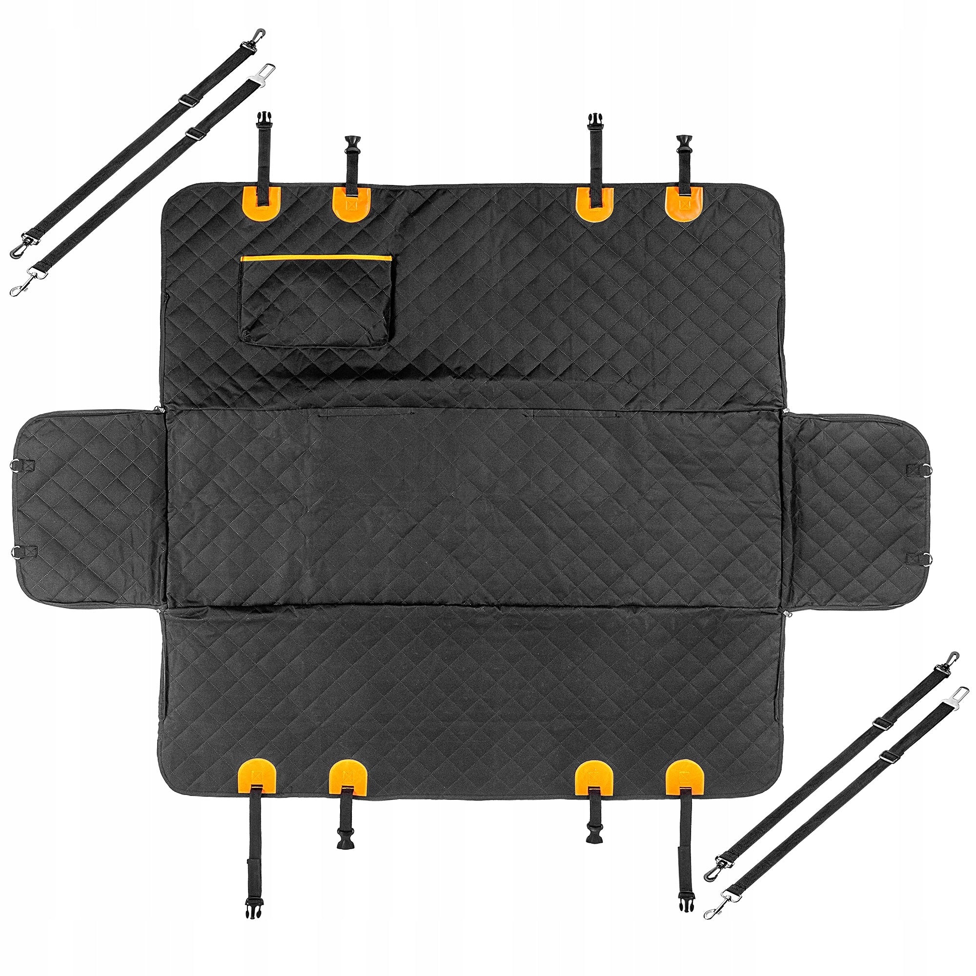 CAR DOG MAT SEAT COVER WITH LOCK PROTECTIVE BELTS Manufacturer code K8418_1